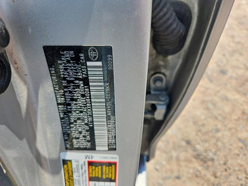 Продаж на аукціоні авто 2011 Toyota Camry, vin: 4T1BF3EKXBU640081, номер лоту: 59776866
