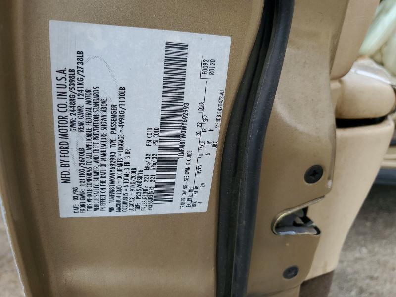 Продаж на аукціоні авто 1998 Lincoln Town Car, vin: 1LNFM81W0WY692993, номер лоту: 61982386