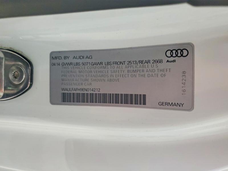 85967145 :رقم المزاد ، WAULFAFH9EN014212 vin ، 2014 Audi A5 مزاد بيع