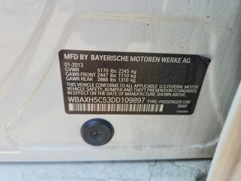 Продажа на аукционе авто 2013 Bmw 528, vin: WBAXH5C53DD109897, номер лота: 61862786