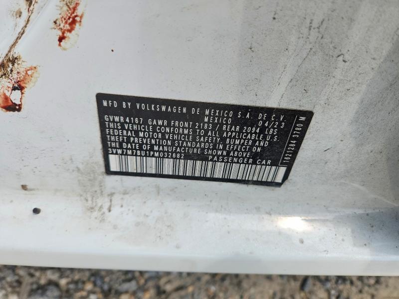 Продаж на аукціоні авто 2023 Volkswagen Jetta, vin: 3VW7M7BU1PM032682, номер лоту: 61374686