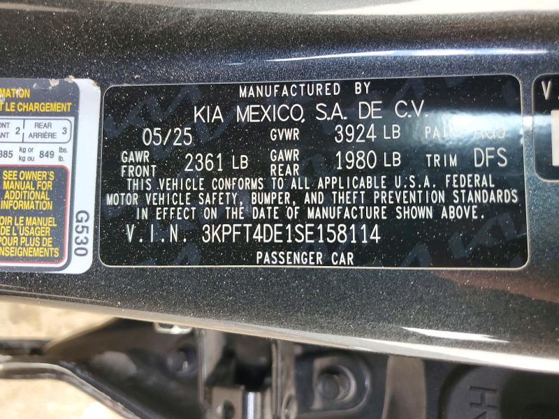 Продаж на аукціоні авто 2025 Kia K4, vin: 3KPFT4DE1SE158114, номер лоту: 62247816