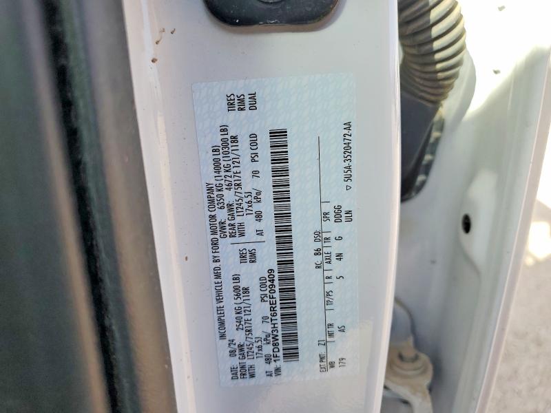 60878766 :رقم المزاد ، 1FD8W3HT6REF09409 vin ، 2024 Ford F350 مزاد بيع