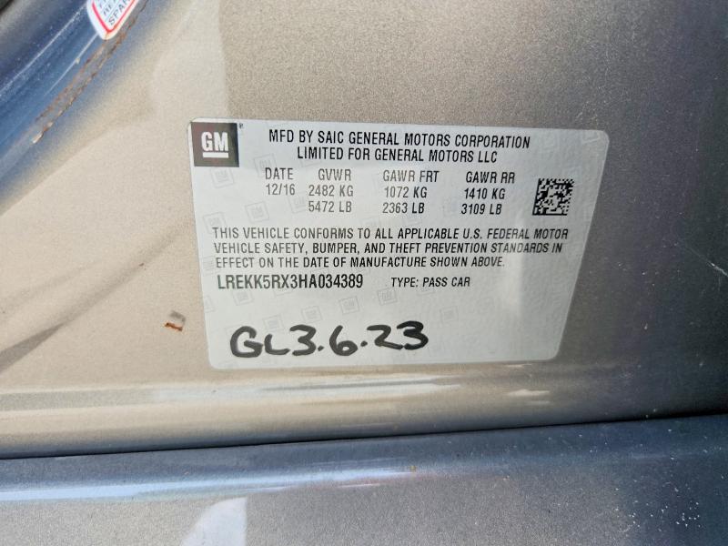 Aukcja sprzedaży 2017 Cadillac Ct6, vin: LREKK5RX3HA034389, numer aukcji: 59828696