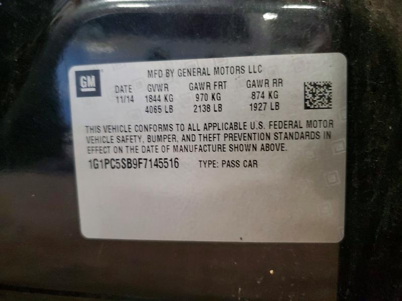 Продажа на аукционе авто 2015 Chevrolet Cruze, vin: 1G1PC5SB9F7145516, номер лота: 59733446