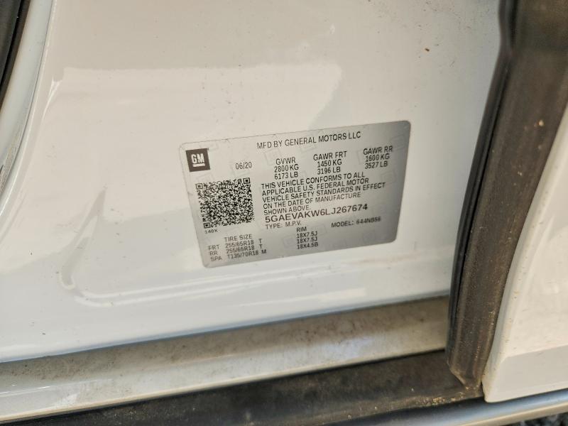 2020 Buick Enclave მანქანა იყიდება აუქციონზე, vin: 5GAEVAKW6LJ267674, აუქციონის ნომერი: 60027266