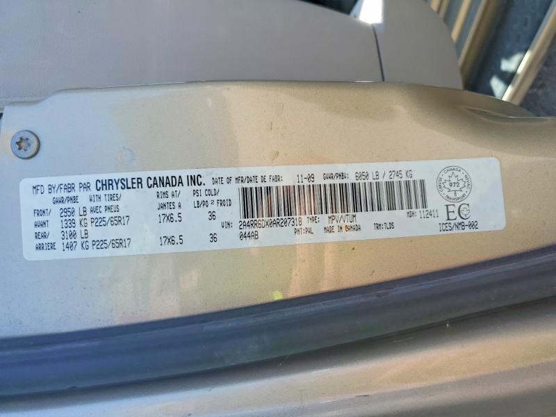 Aukcja sprzedaży 2010 Chrysler Town & Country, vin: 2A4RR6DX0AR207318, numer aukcji: 62674346