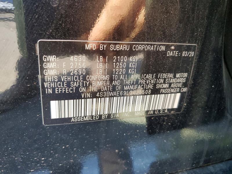 Продаж на аукціоні авто 2020 Subaru Legacy, vin: 4S3BWAE69L3025508, номер лоту: 61422346