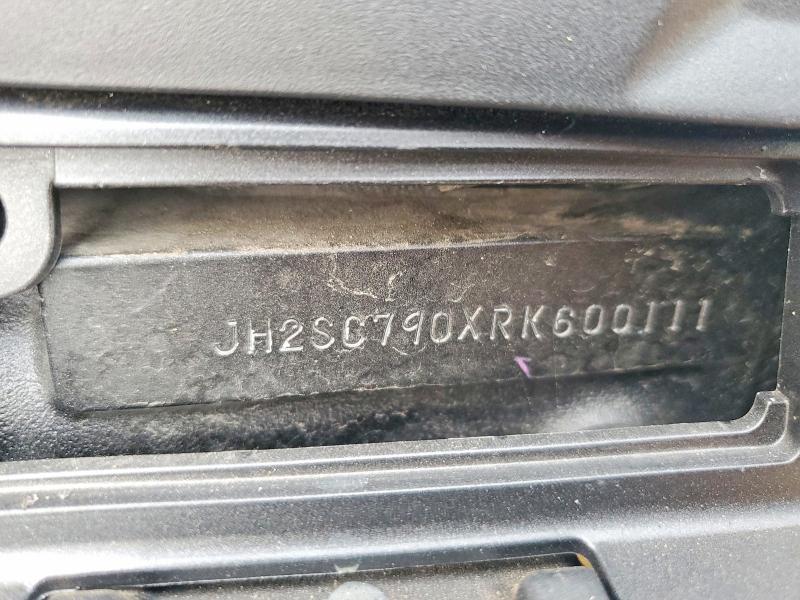 61232596 :رقم المزاد ، JH2SC790XRK600111 vin ، 2024 Honda Gl1800 مزاد بيع