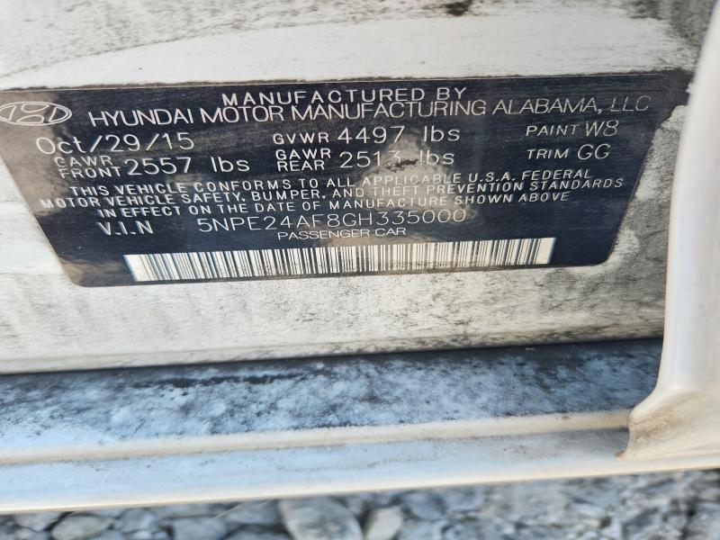 Aukcja sprzedaży 2016 Hyundai Sonata, vin: 5NPE24AF8GH335000, numer aukcji: 63583816