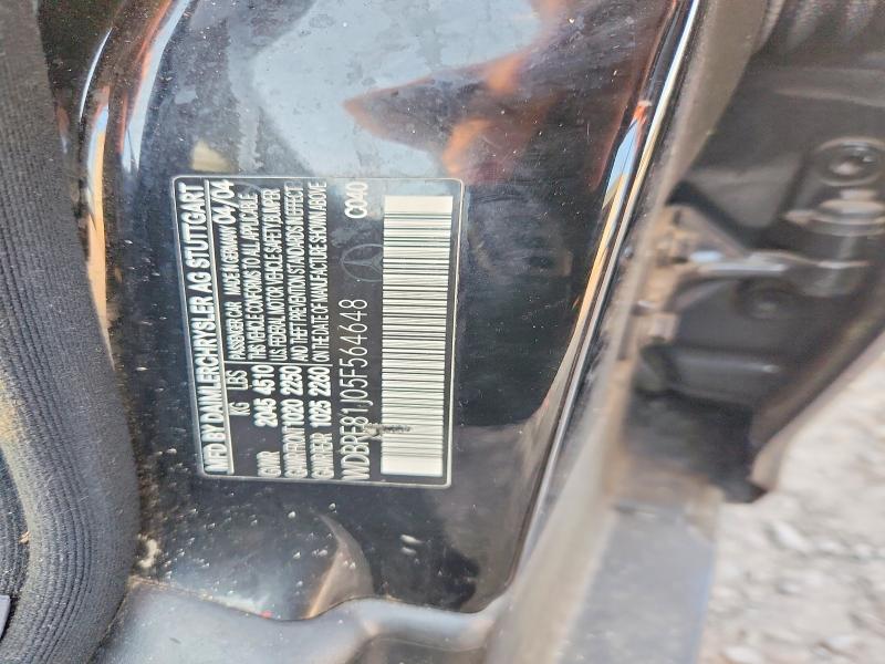 2005 Mercedes-benz C მანქანა იყიდება აუქციონზე, vin: WDBRF81J05F564648, აუქციონის ნომერი: 62288056