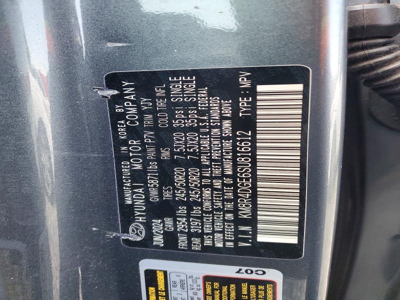 2025 Hyundai Palisade მანქანა იყიდება აუქციონზე, vin: KM8R4DGE6SU816612, აუქციონის ნომერი: 59322546