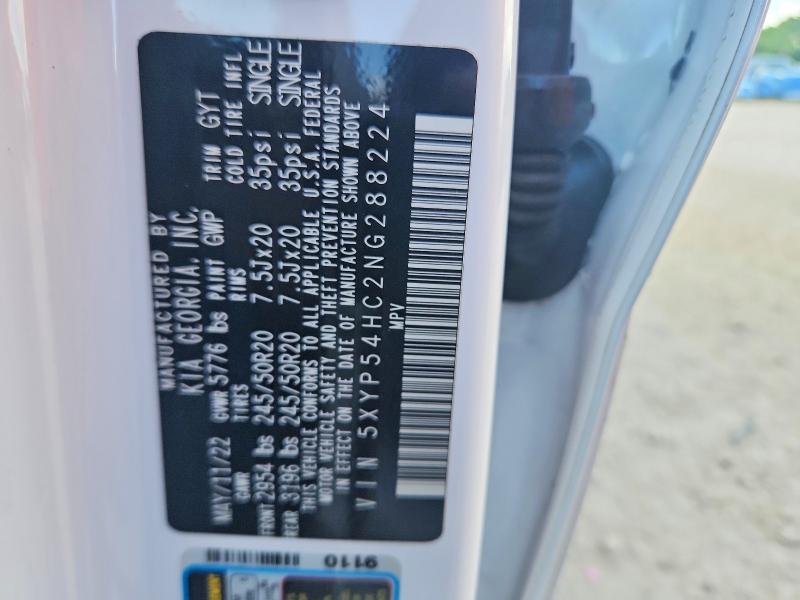 Aukcja sprzedaży 2022 Kia Telluride, vin: 5XYP54HC2NG288224, numer aukcji: 62154586