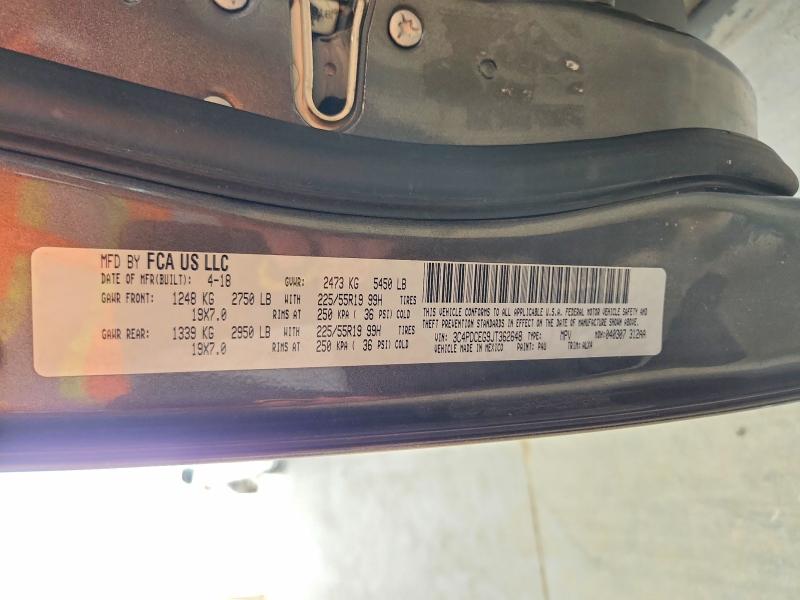 85623895 :رقم المزاد ، 3C4PDCEG9JT362648 vin ، 2018 Dodge Journey مزاد بيع