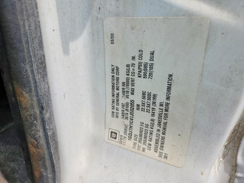63387786 :رقم المزاد ، 1GDJ7H1C41J502055 vin ، 2001 Gmc C-series مزاد بيع