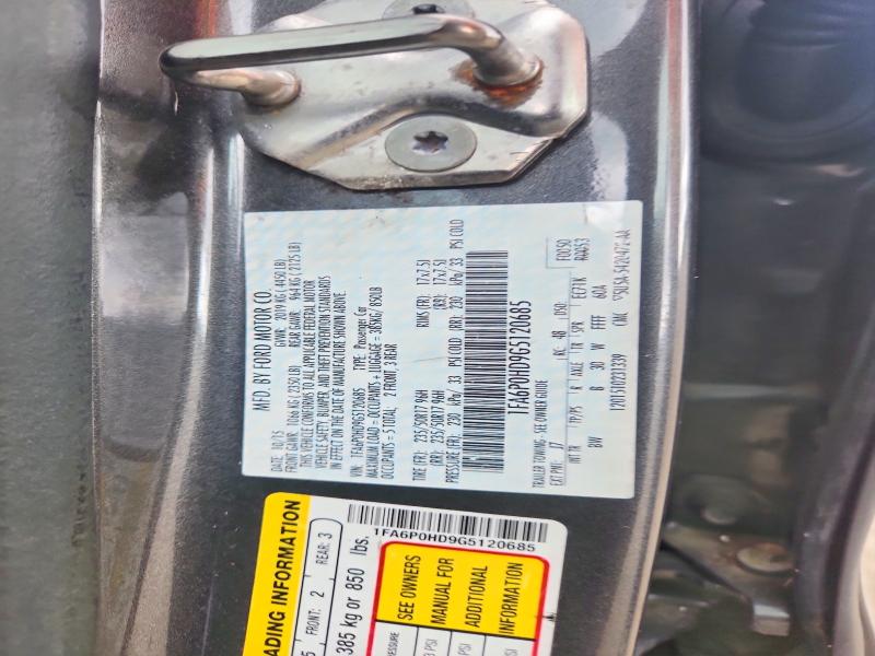 2016 Ford Fusion მანქანა იყიდება აუქციონზე, vin: 1FA6P0HD9G5120685, აუქციონის ნომერი: 61925546