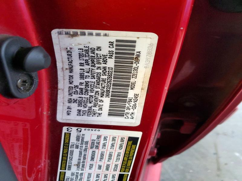 60571136 :رقم المزاد ، 1NXBR32E26Z682210 vin ، 2006 Toyota Corolla مزاد بيع