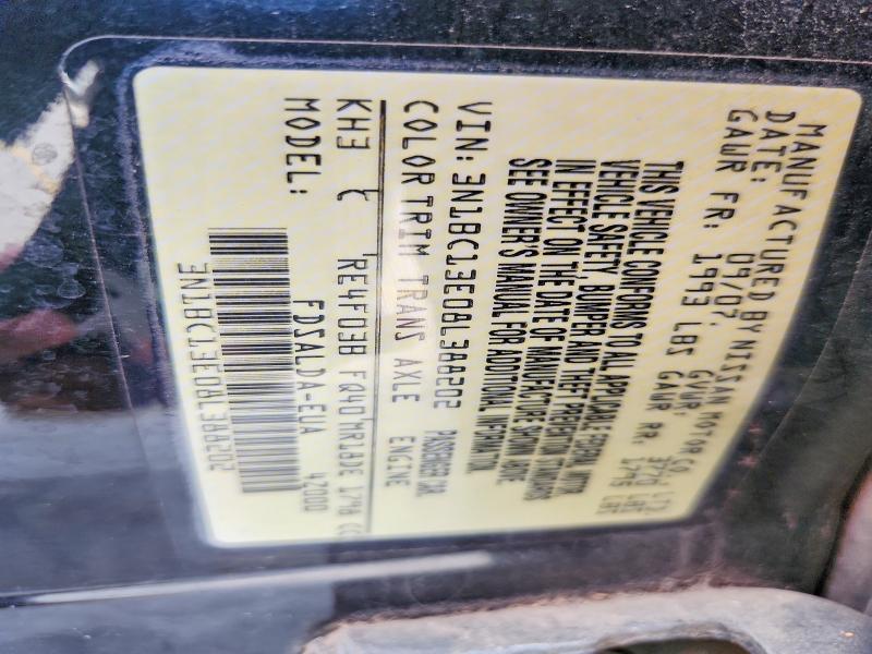 2008 Nissan Versa მანქანა იყიდება აუქციონზე, vin: 3N1BC13E08L388202, აუქციონის ნომერი: 62804366