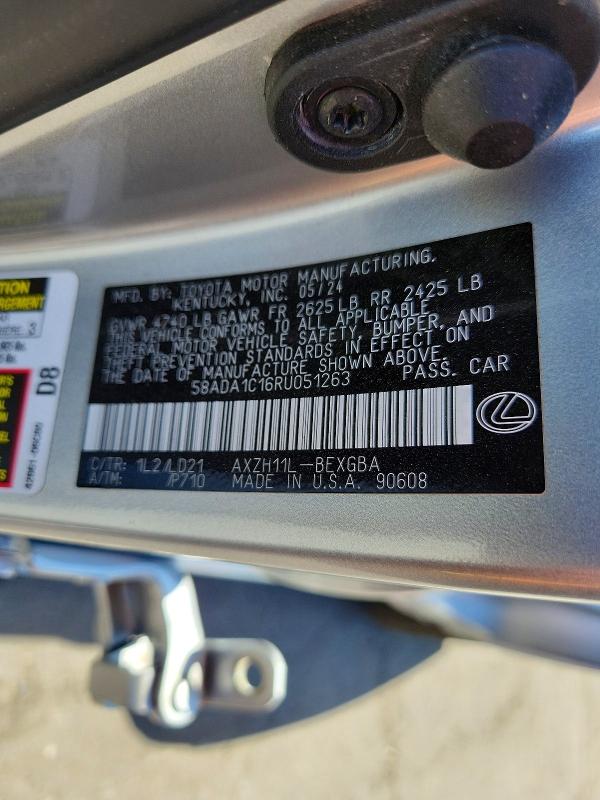 Aukcja sprzedaży 2024 Lexus Es 300h, vin: 58ADA1C16RU051263, numer aukcji: 60992576