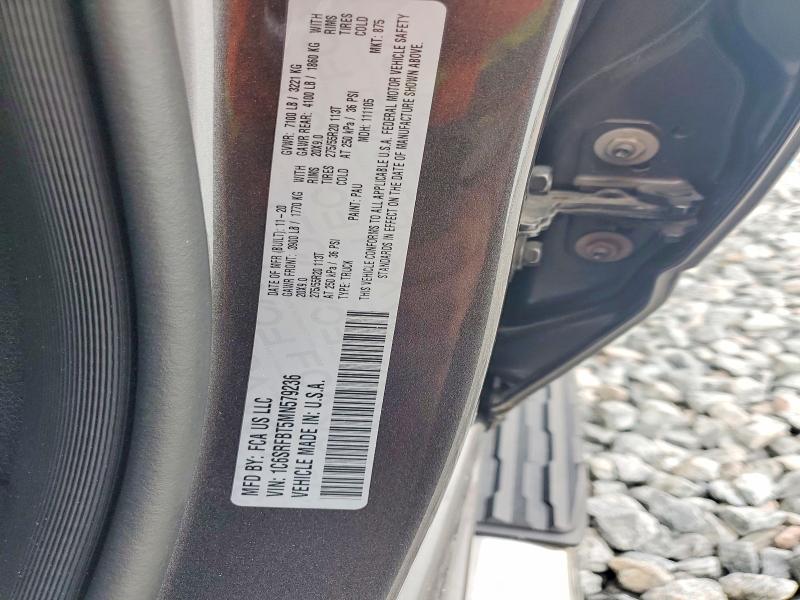 Продажа на аукционе авто 2021 Ram 1500, vin: 1C6SRFBT5MN579236, номер лота: 60476326