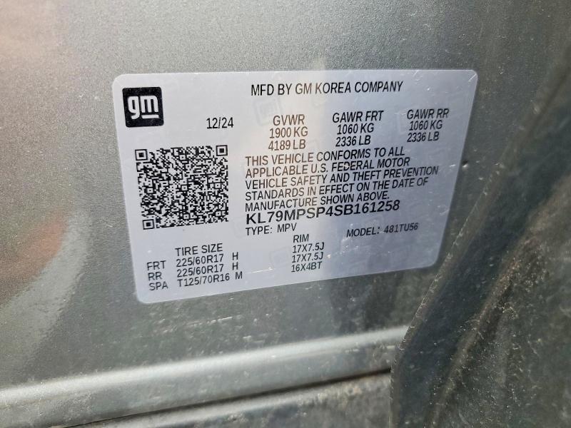 Продажа на аукционе авто 2025 Chevrolet Trailblazer, vin: KL79MPSP4SB161258, номер лота: 60052176