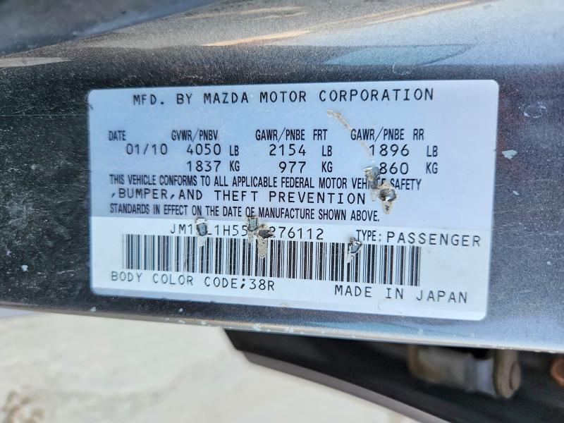 60815046 :رقم المزاد ، JM1BL1H55A1276112 vin ، 2010 Mazda 3 مزاد بيع