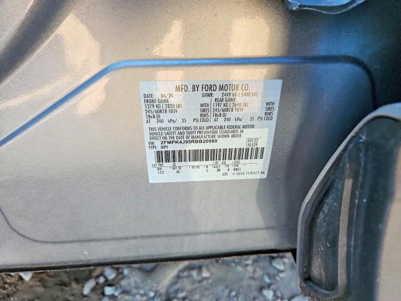 Aukcja sprzedaży 2024 Ford Edge, vin: 2FMPK4J95RBB20980, numer aukcji: 61297246