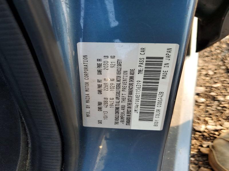 Aukcja sprzedaży 2014 Mazda 6, vin: JM1GJ1V6XE1156319, numer aukcji: 62036536