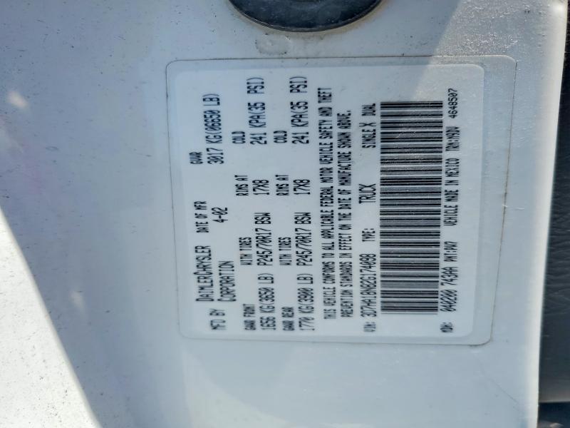 60511536 :رقم المزاد ، 3D7HA18N82G174098 vin ، 2002 Dodge Ram 1500 مزاد بيع