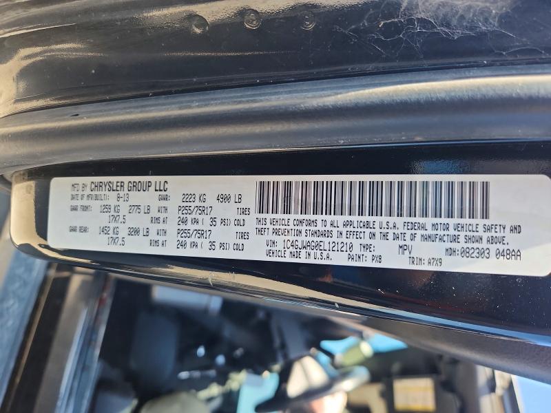 60273286 :رقم المزاد ، 1C4GJWAG0EL121210 vin ، 2014 Jeep Wrangler مزاد بيع