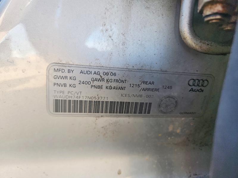 Продажа на аукционе авто 2007 Audi A6, vin: WAUDH74F17N053771, номер лота: 61404656