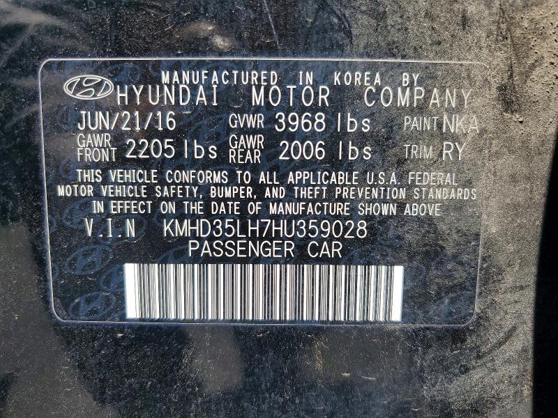 Продаж на аукціоні авто 2017 Hyundai Elantra Gt, vin: KMHD35LH7HU359028, номер лоту: 62420706
