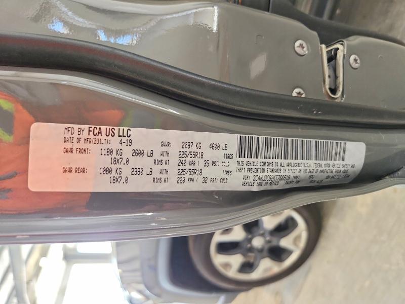Продажа на аукционе авто 2019 Jeep Compass, vin: 3C4NJDCB2KT766518, номер лота: 59782906