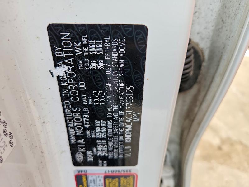 2020 Kia Sportage მანქანა იყიდება აუქციონზე, vin: KNDPMCAC7L7763125, აუქციონის ნომერი: 62050276