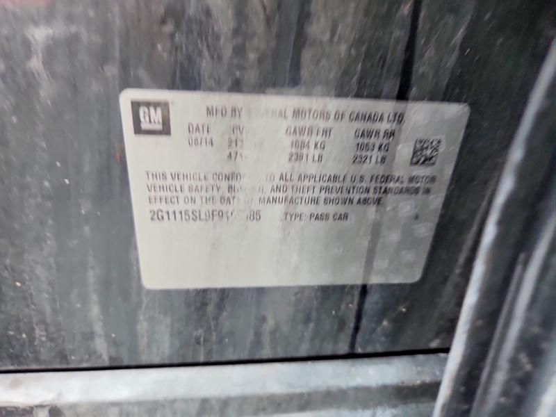 63178566 :رقم المزاد ، 2G1115SL9F9108985 vin ، 2015 Chevrolet Impala مزاد بيع