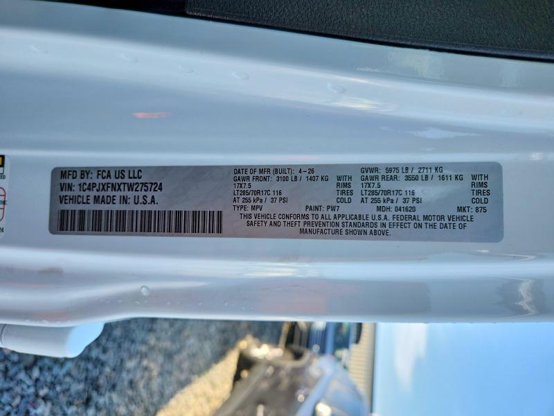Aukcja sprzedaży 2026 Jeep Wrangler, vin: 1C4PJXFNXTW275724, numer aukcji: 62517406