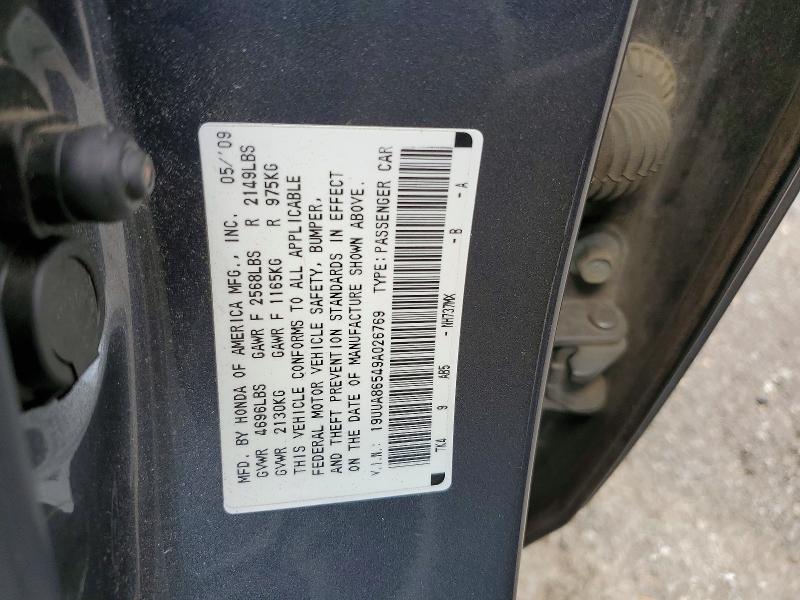 Aukcja sprzedaży 2009 Acura Tl, vin: 19UUA86549A026769, numer aukcji: 61908986