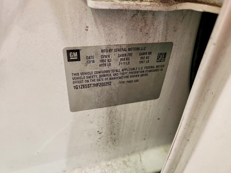 Aukcja sprzedaży 2017 Chevrolet Malibu, vin: 1G1ZE5ST7HF202252, numer aukcji: 56671276