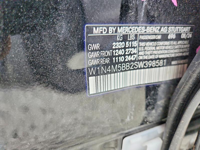 Продаж на аукціоні авто 2025 Mercedes-benz Glb, vin: W1N4M5BB2SW398581, номер лоту: 61727786