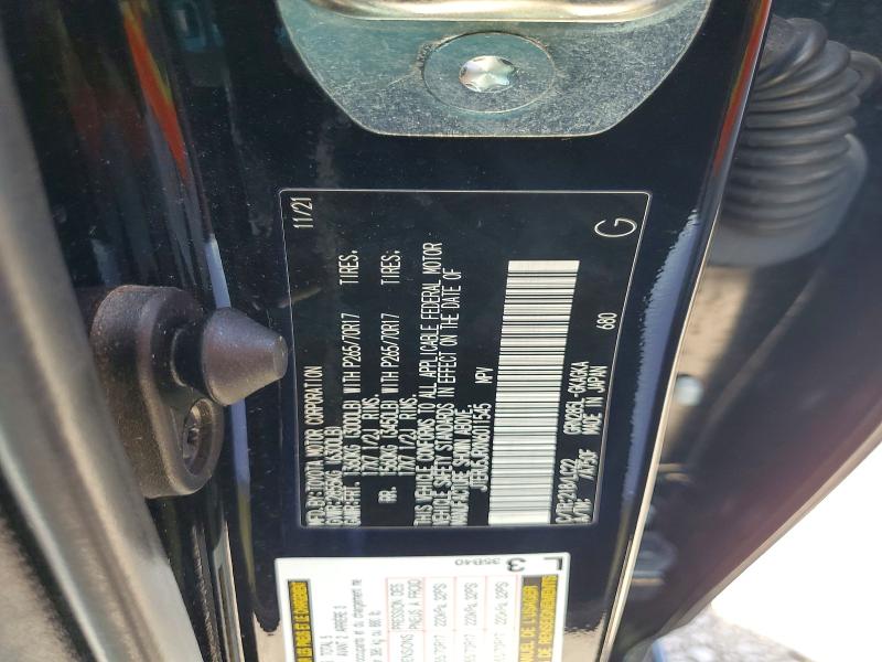 61072566 :رقم المزاد ، JTERU5JRXN6011545 vin ، 2022 Toyota 4runner مزاد بيع
