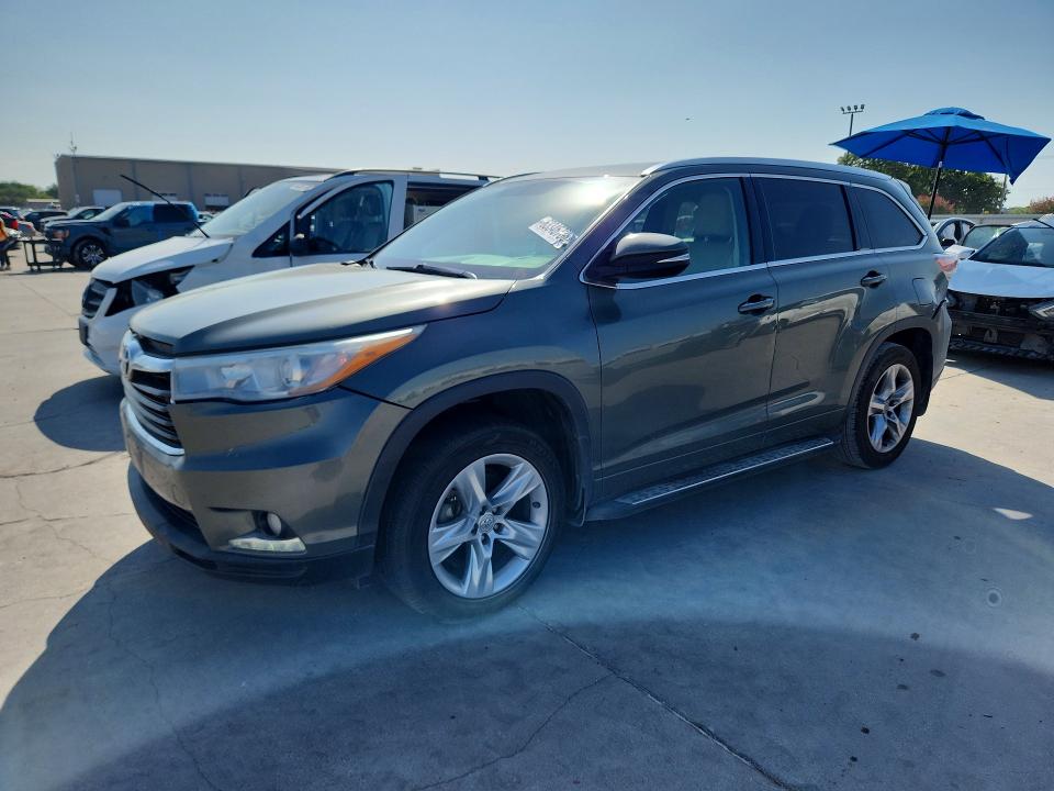 Auction sale of the 2014 Toyota Highlander, vin: 5TDYKRFHXES006021, lot number: 63346736
