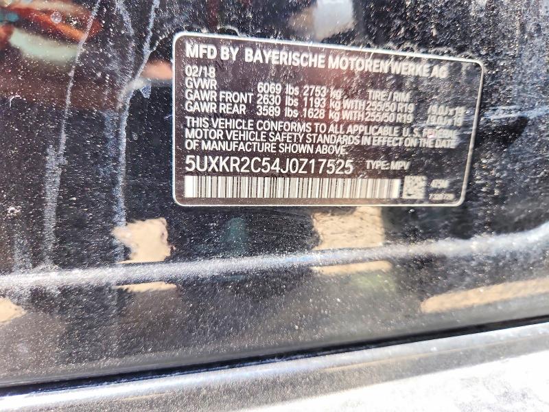 Aukcja sprzedaży 2018 Bmw X5, vin: 5UXKR2C54J0Z17525, numer aukcji: 62744776