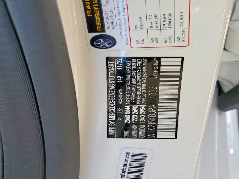 62707536 :رقم المزاد ، W1K2J5KB3PA111332 vin ، 2023 Mercedes-benz Cls مزاد بيع
