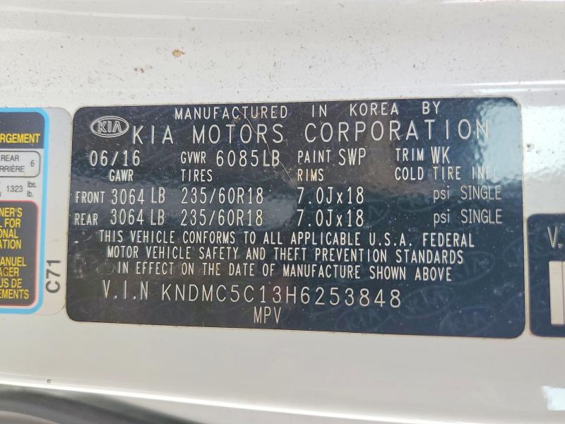Продаж на аукціоні авто 2017 Kia Sedona, vin: KNDMC5C13H6253848, номер лоту: 62345626