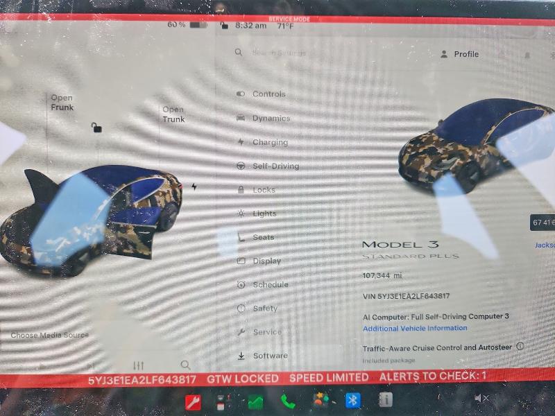 Aukcja sprzedaży 2020 Tesla Model 3, vin: 5YJ3E1EA2LF643817, numer aukcji: 62047736