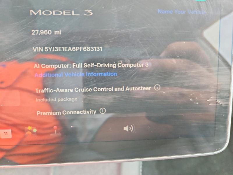 59402986 :رقم المزاد ، 5YJ3E1EA6PF683131 vin ، 2023 Tesla Model 3 مزاد بيع
