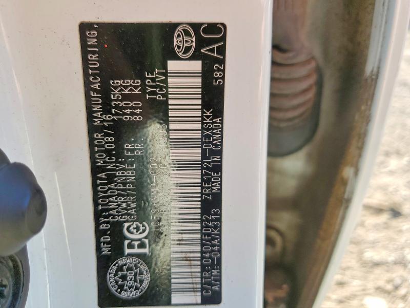 60125086 :رقم المزاد ، 2T1BURHE3GC731295 vin ، 2016 Toyota Corolla مزاد بيع