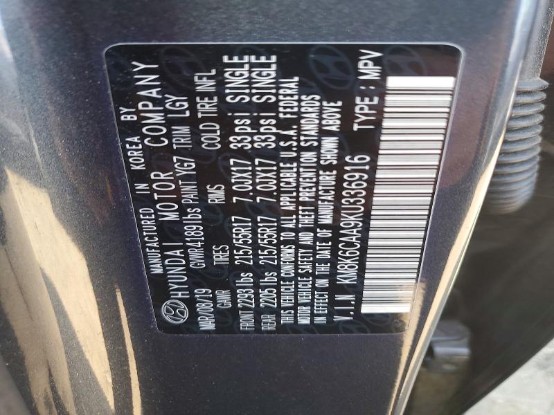 Продажа на аукционе авто 2019 Hyundai Kona, vin: KM8K6CAA9KU336916, номер лота: 59381546