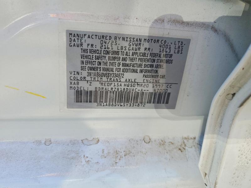 63199196 :رقم المزاد ، 3N1AB8DV6SY334872 vin ، 2025 Nissan Sentra مزاد بيع