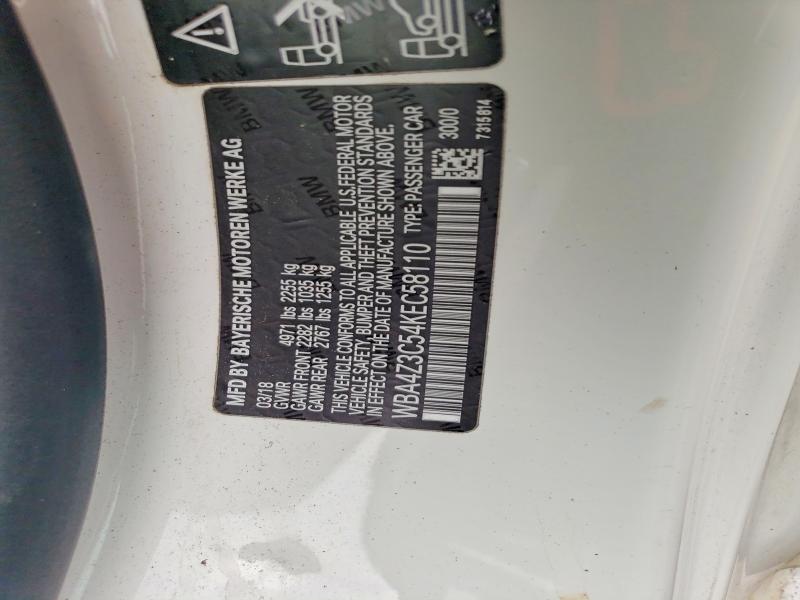 Продажа на аукционе авто 2019 Bmw 430xi, vin: WBA4Z3C54KEC58110, номер лота: 62572676